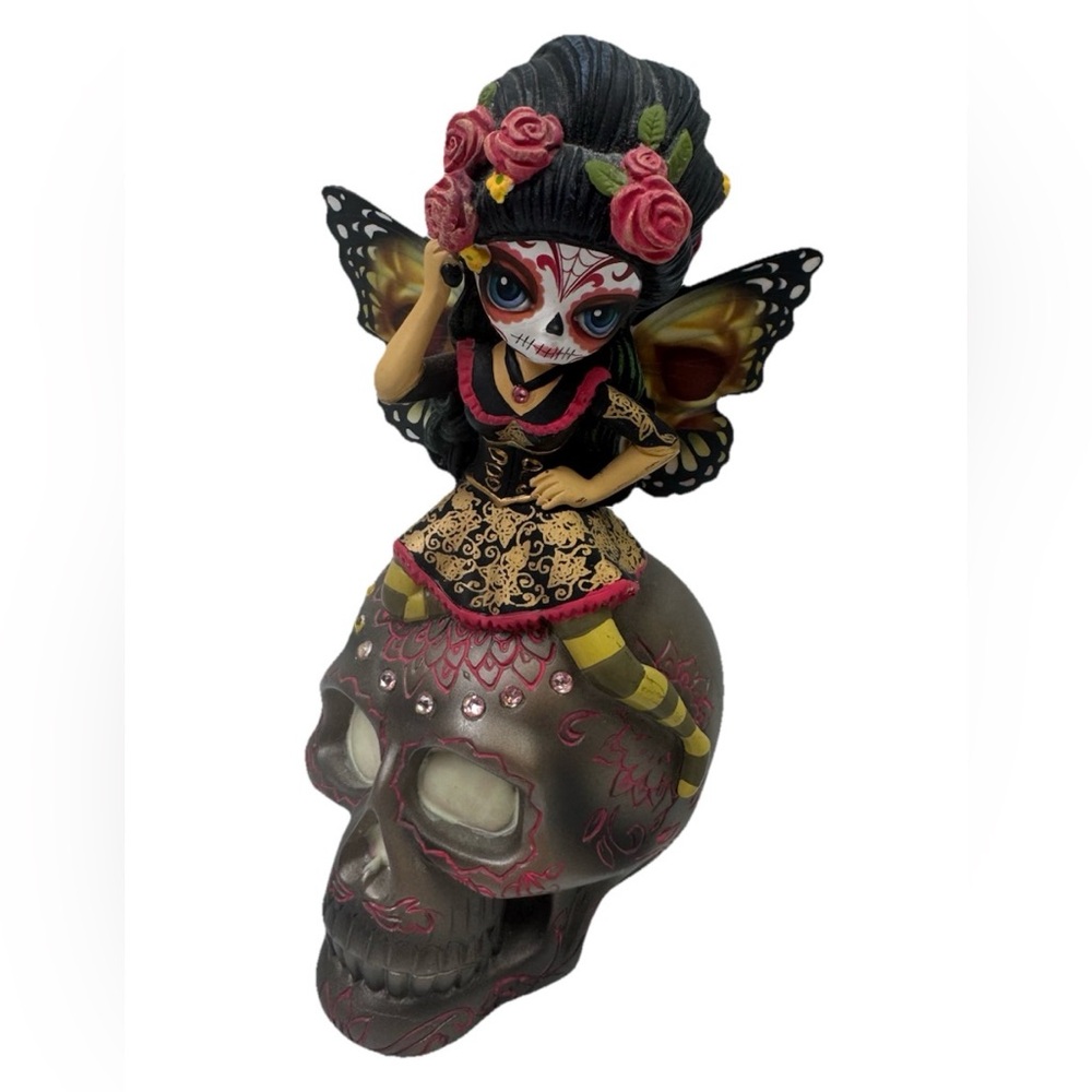 2018 Jasmine Becket-Griffith Spirit Of the Blissful Joy Skull Glow In The Dark